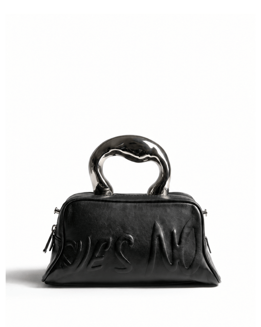 Black Sculptural Mini Bag