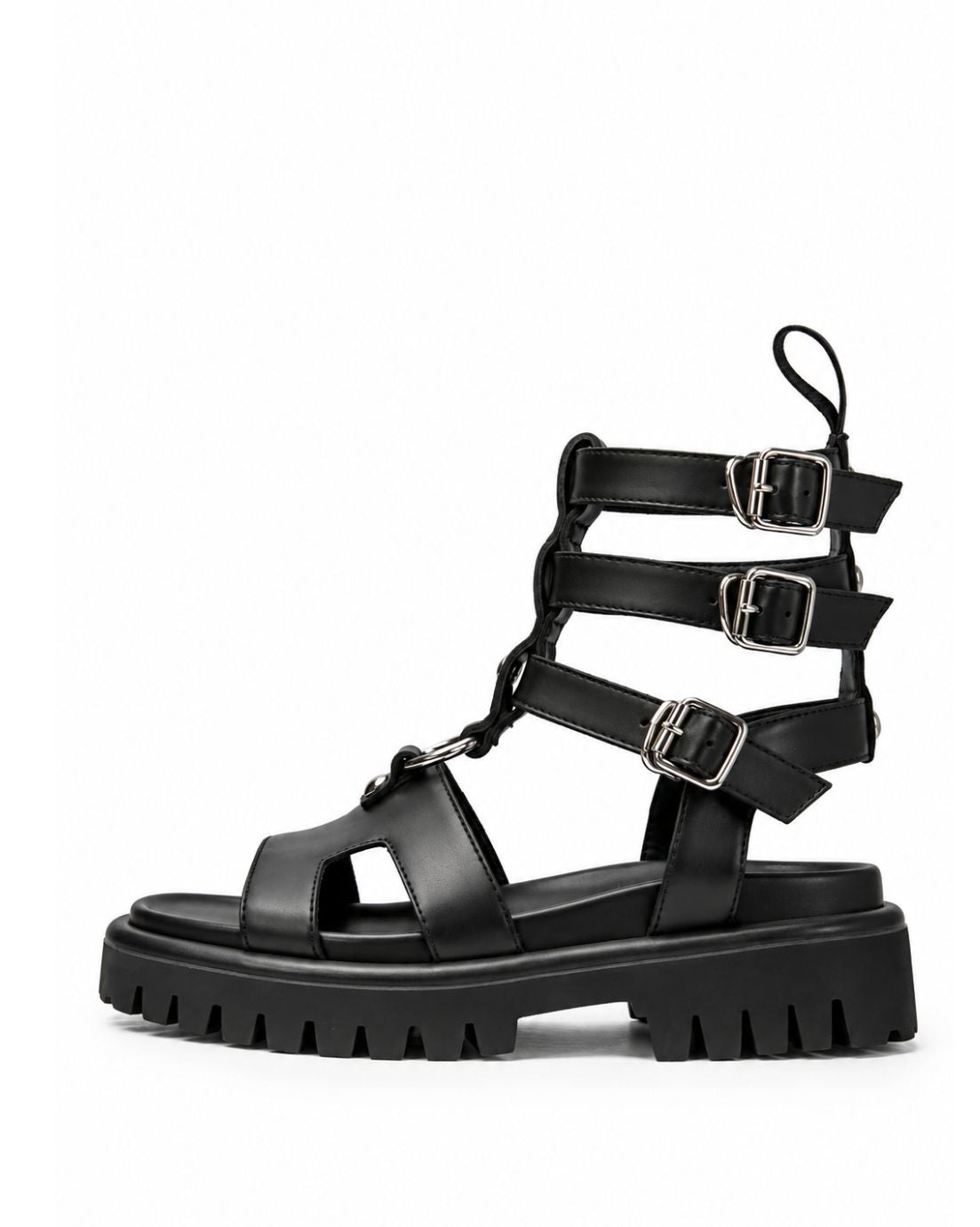 Black Chain Sandals