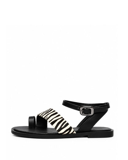 Zebra Strap Sandals