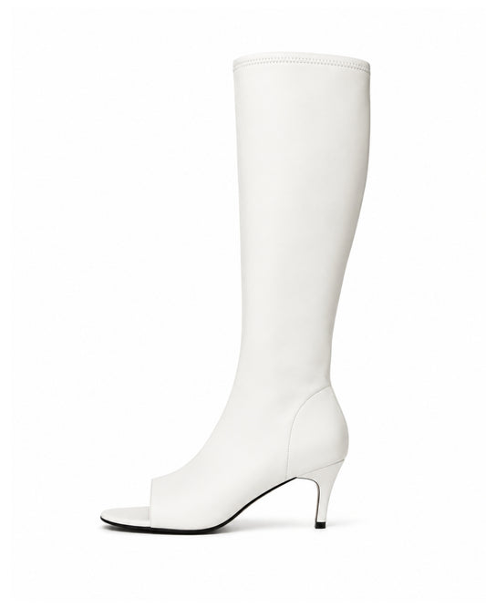White Heeled Boots