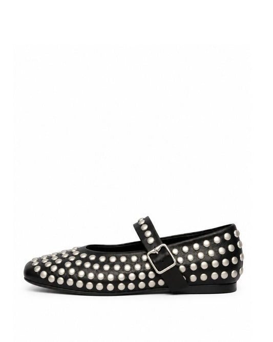 Studded Mary Jane Flats