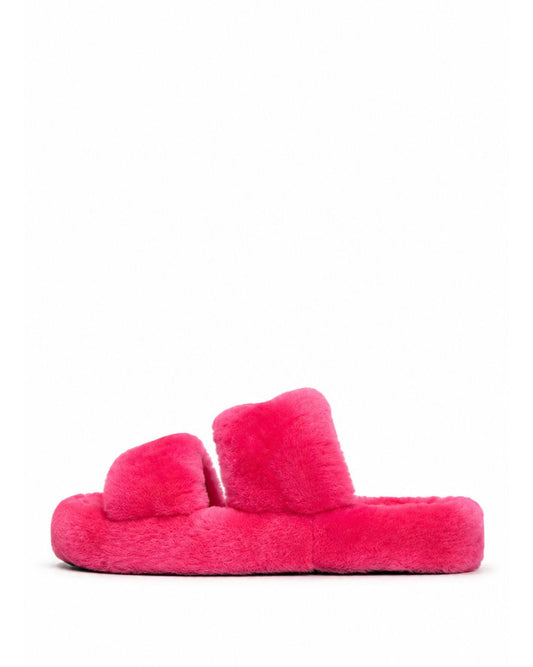 Pink Fur Slippers