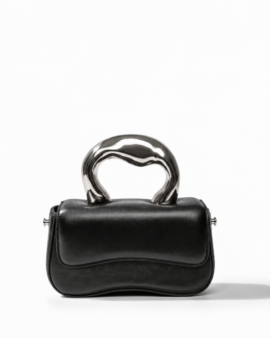 Black Handle Box Bag