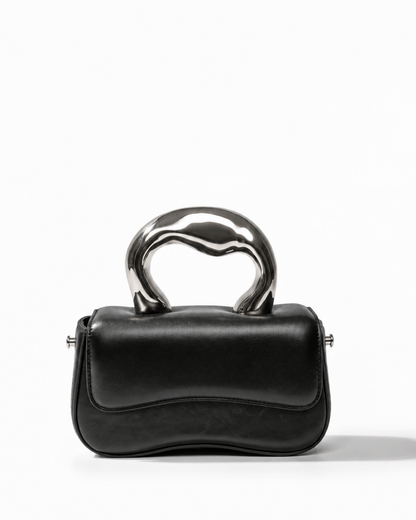 Black Handle Box Bag