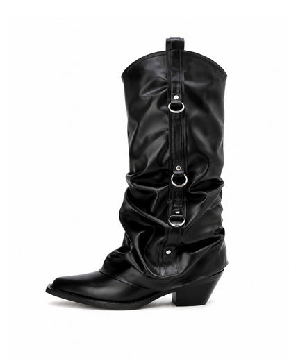 Black Slouch Boots