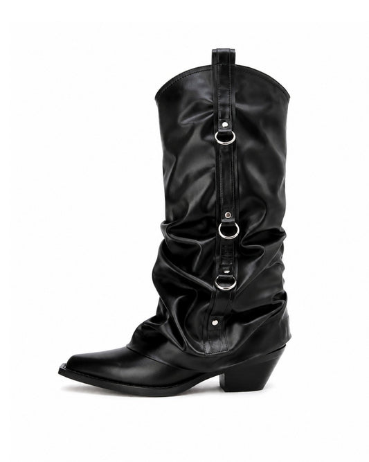 Black Slouch Boots