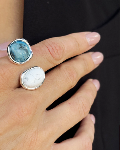 Dual Stone Statement Ring