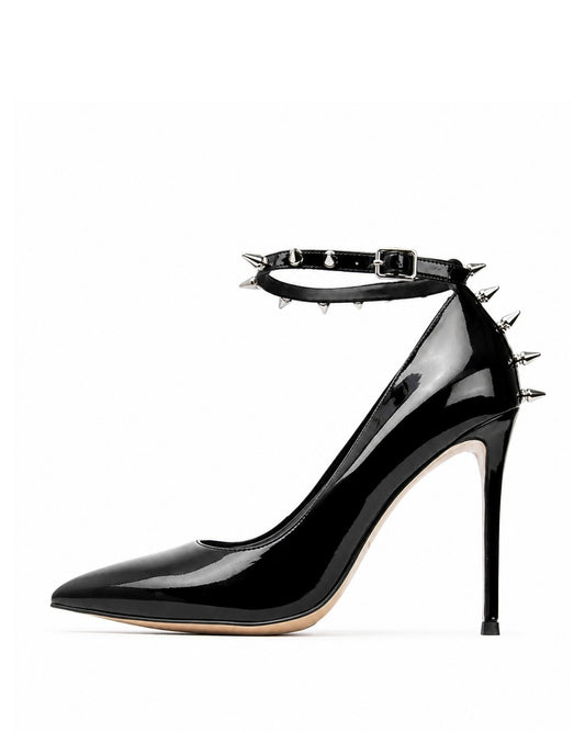 Studded Patent Heels