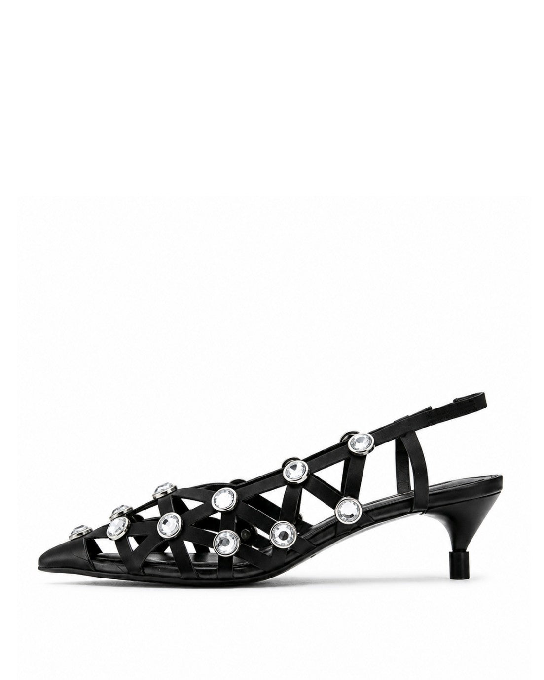 Crystal Cage Heels