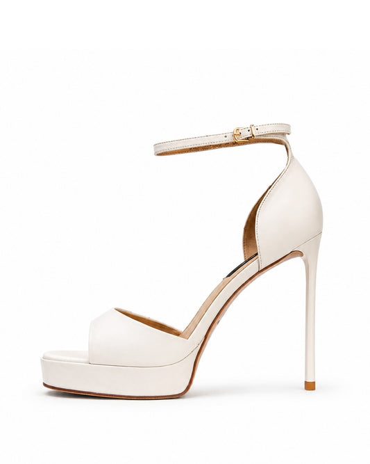 Ivory Platform Heels