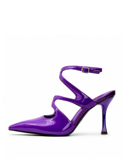 Purple Patent Heels