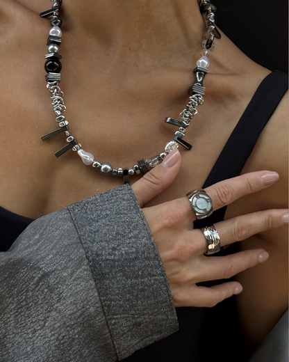 Textured Band Statement Ring