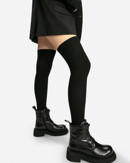 Black Boots Chunky Platform