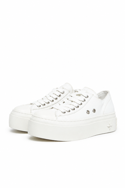 White Platform Sneakers