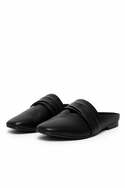 Black Minimal Mules