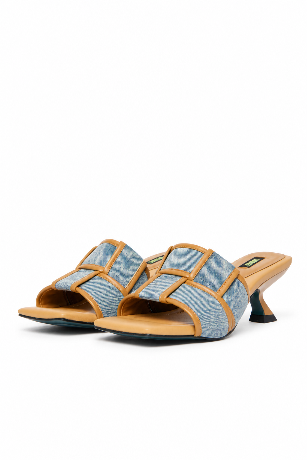 Denim Mule Heels