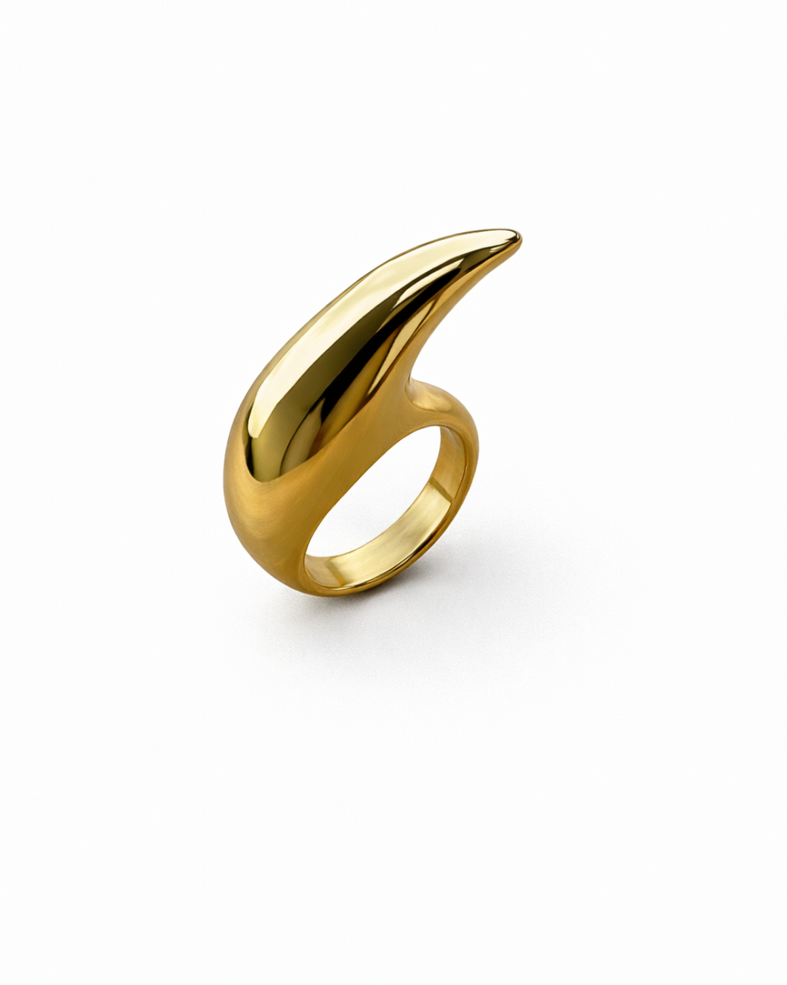 Gold Sculptural Ring for Women