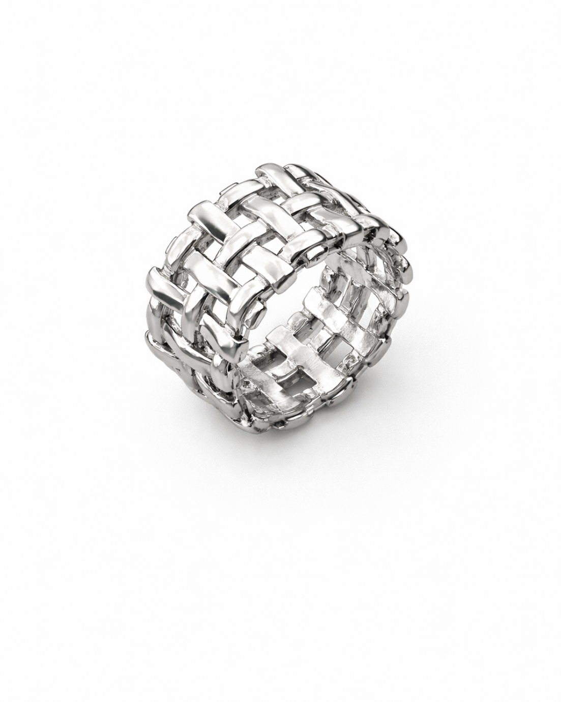 Woven Chain Ring for Women