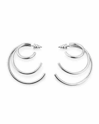 Triple Layer Hoop Earrings
