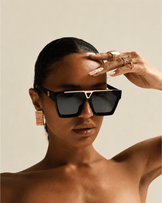 Black Geometric Sunglasses