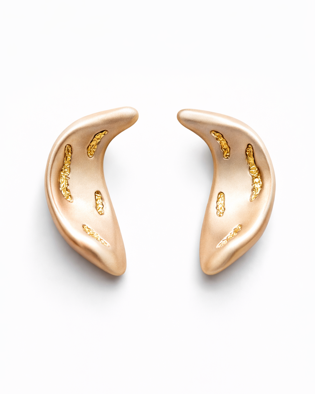 Organic Cutout Stud Earrings