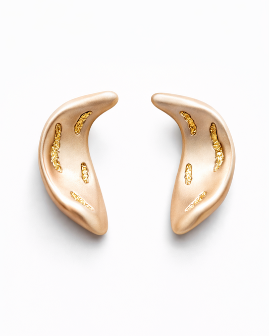 Organic Cutout Stud Earrings