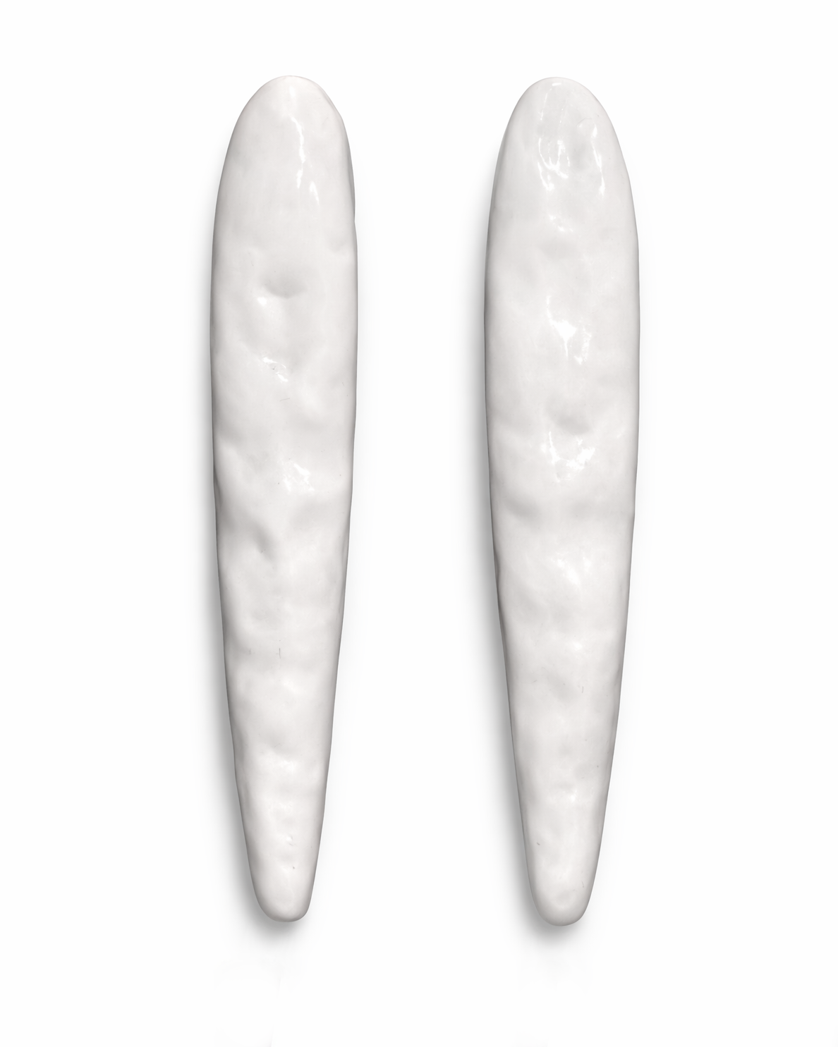 Elongated Organic Drop Earrings