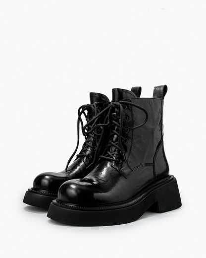 Black Boots Chunky Platform