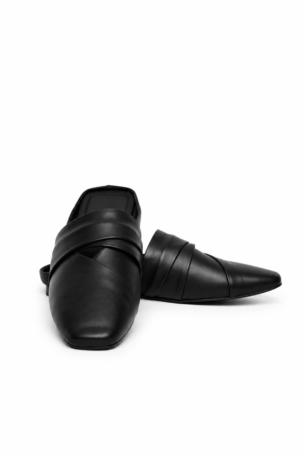 Black Minimal Mules