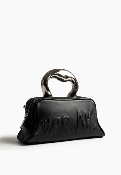 Black Sculptural Mini Bag