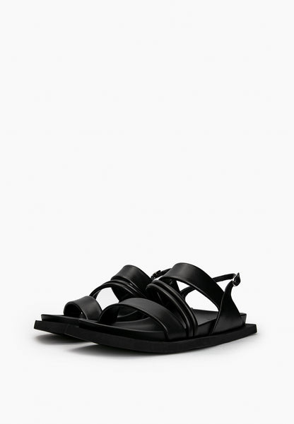 Black Minimal Sandals