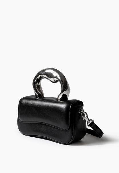 Black Handle Box Bag