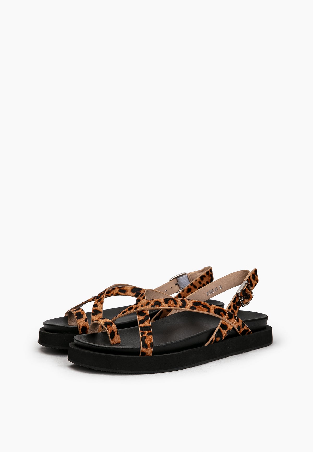 Leopard Strap Sandals