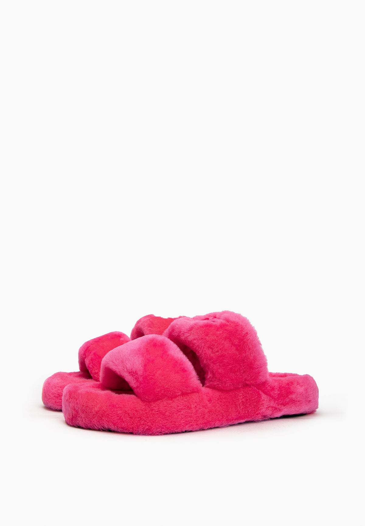 Pink Fur Slippers