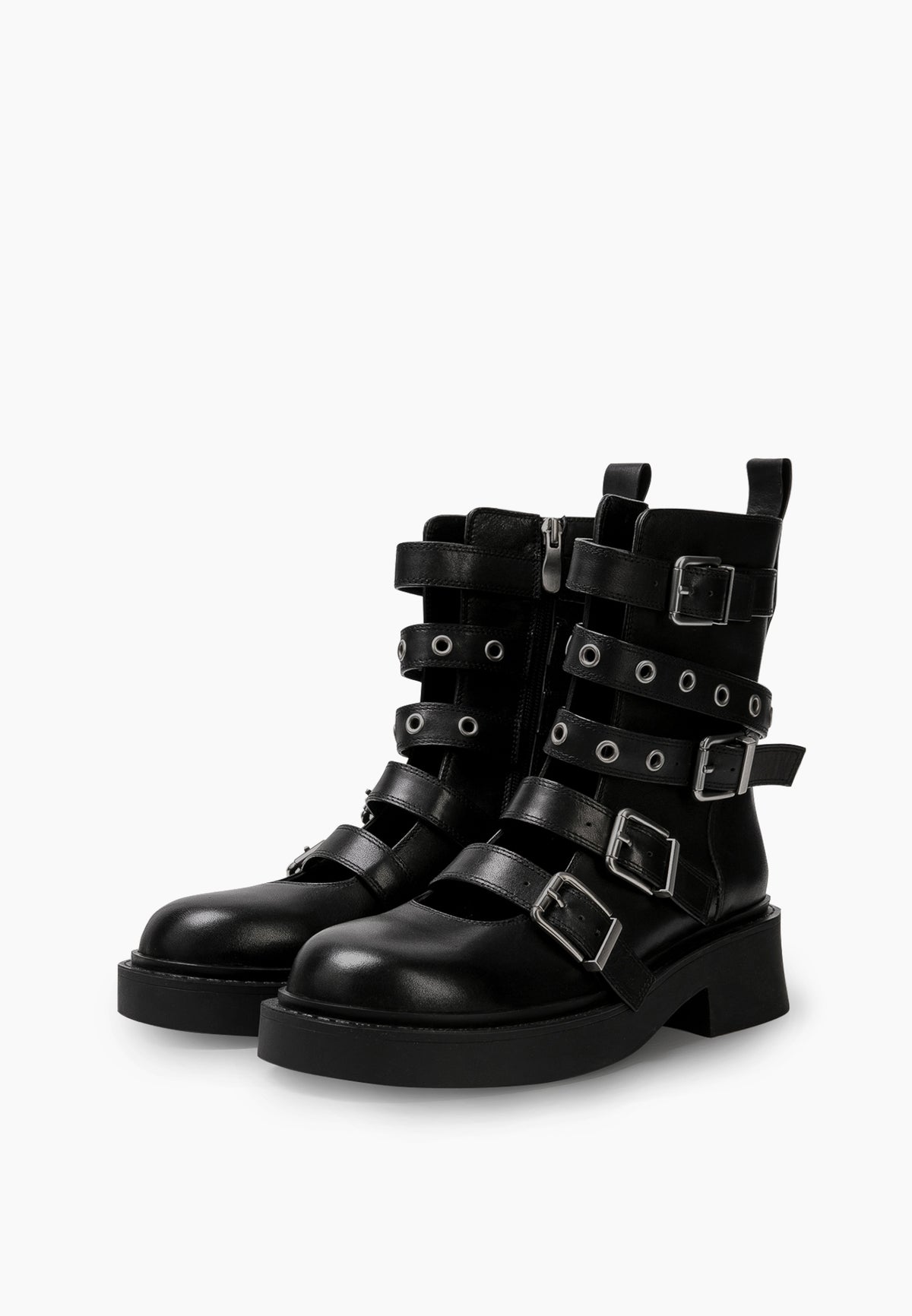Black Cage Boots