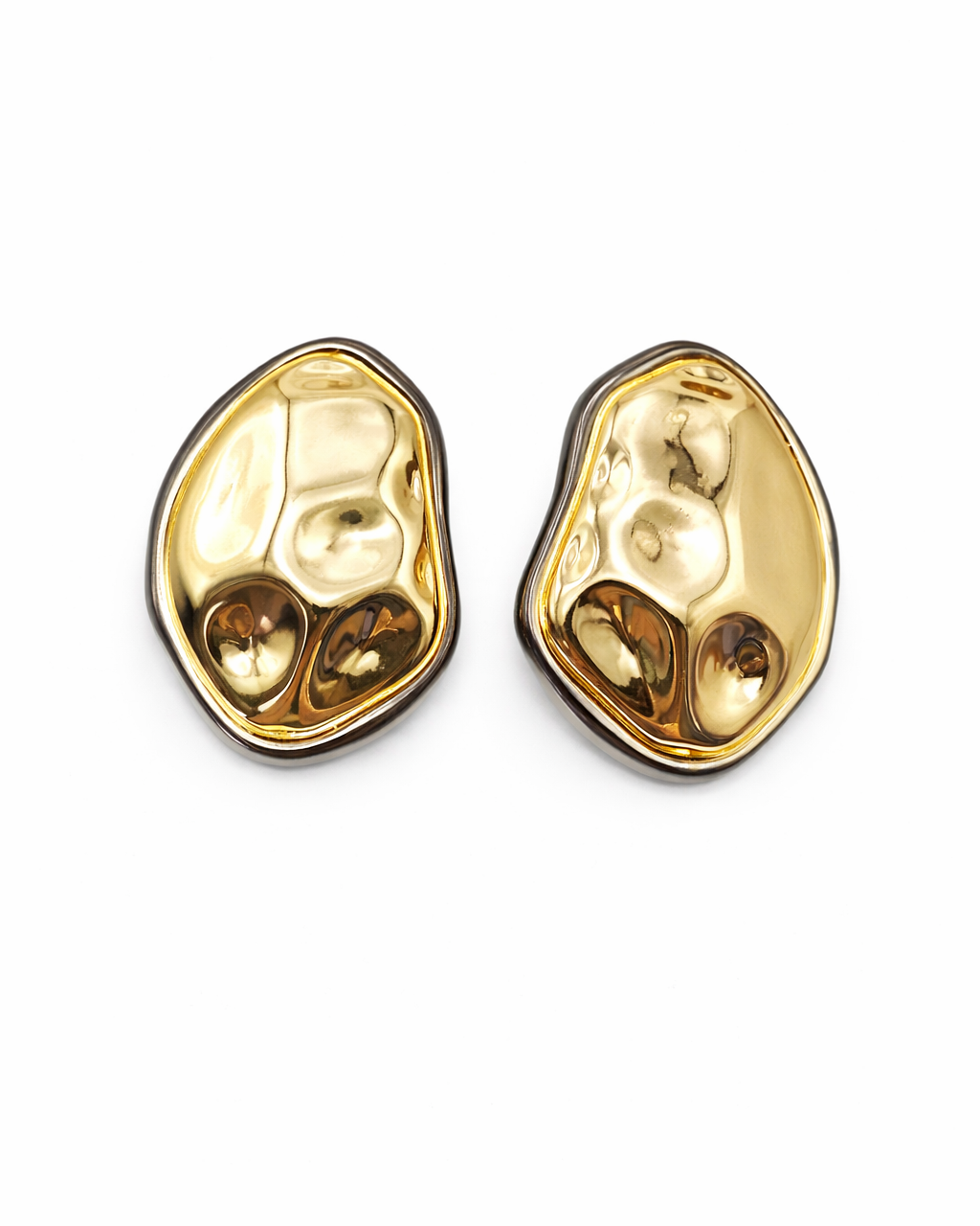 Molten Organic Stud Earrings