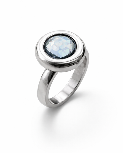 Aurora Faceted Minimalist Ring