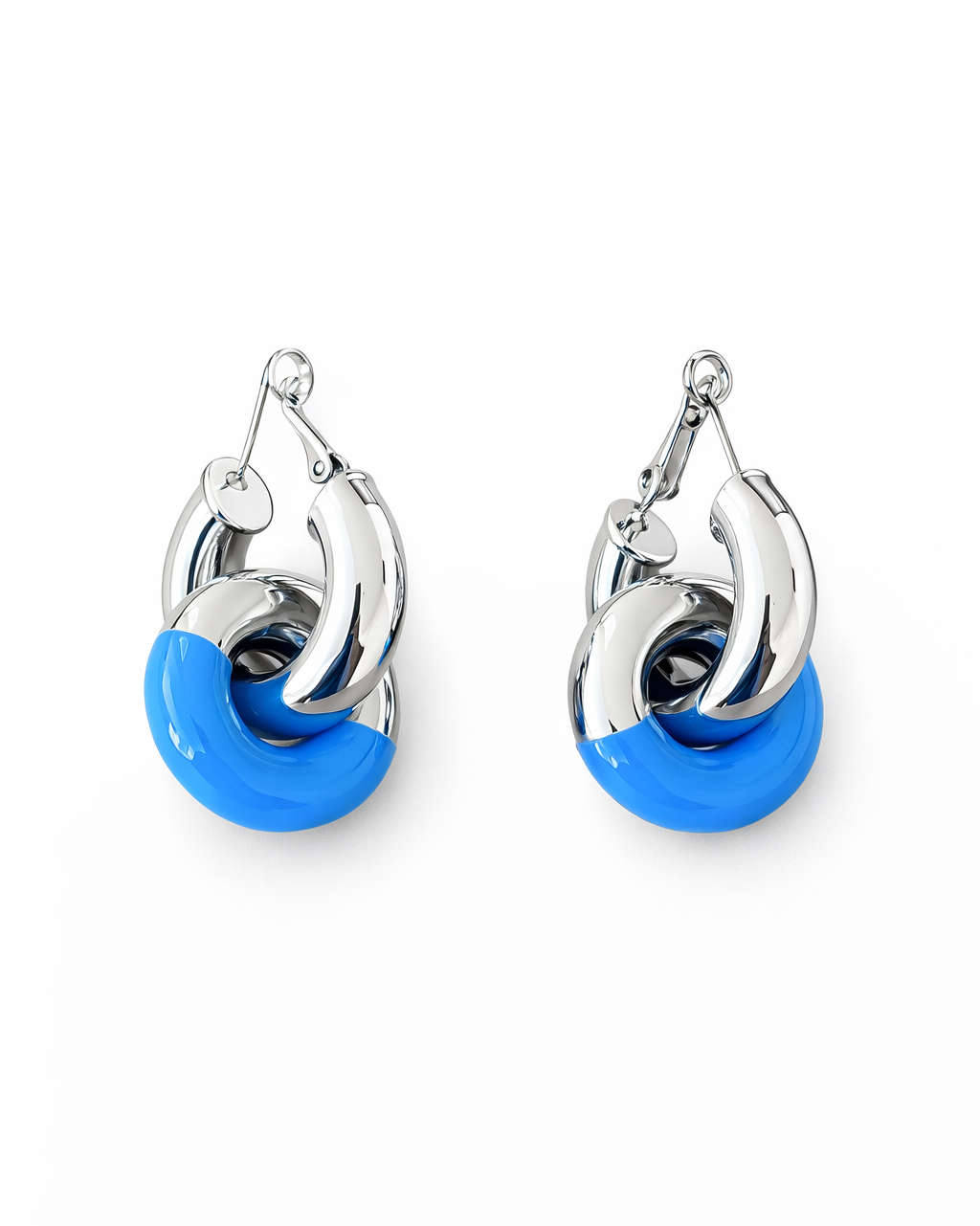 Interlocked Hoop Earrings