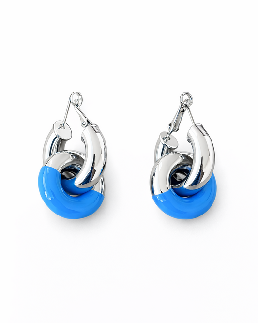 Interlocked Hoop Earrings