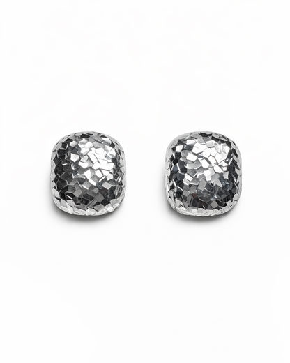 Hammered Dome Stud Earrings