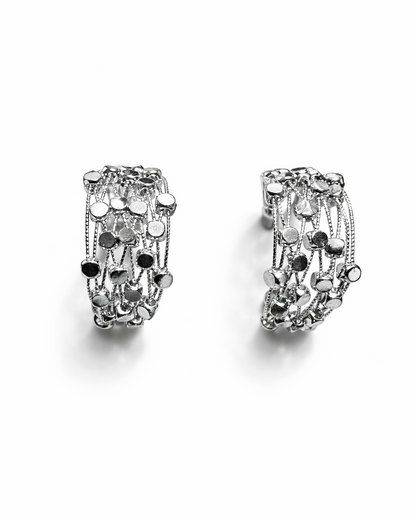 Layered Chain Hoop Earrings