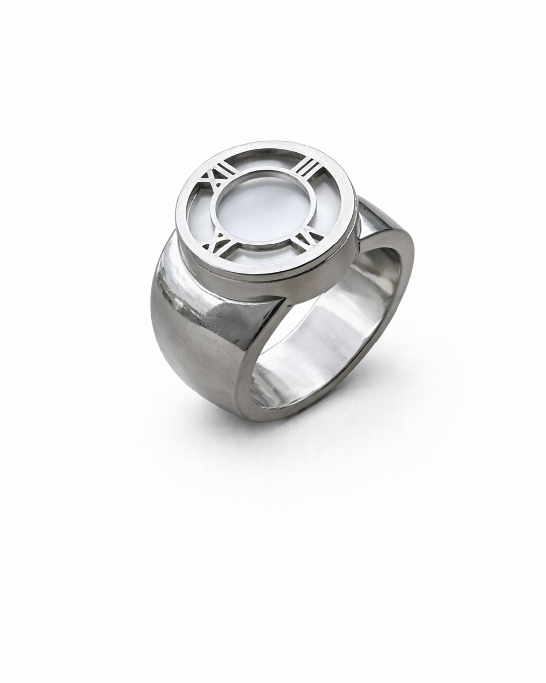 Geometric Dial Statement Ring