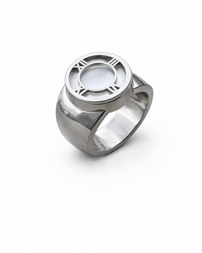 Geometric Dial Statement Ring