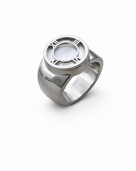 Geometric Dial Statement Ring