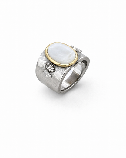 Pearl Dome Statement Ring for Women
