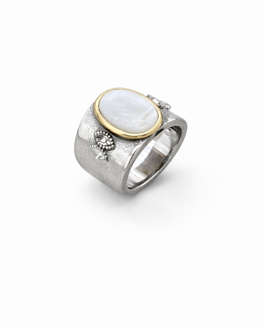 Pearl Dome Statement Ring for Women