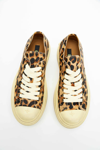 Leopard Print Platform Sneakers