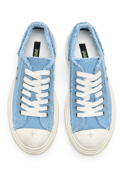 Blue Platform Sneakers