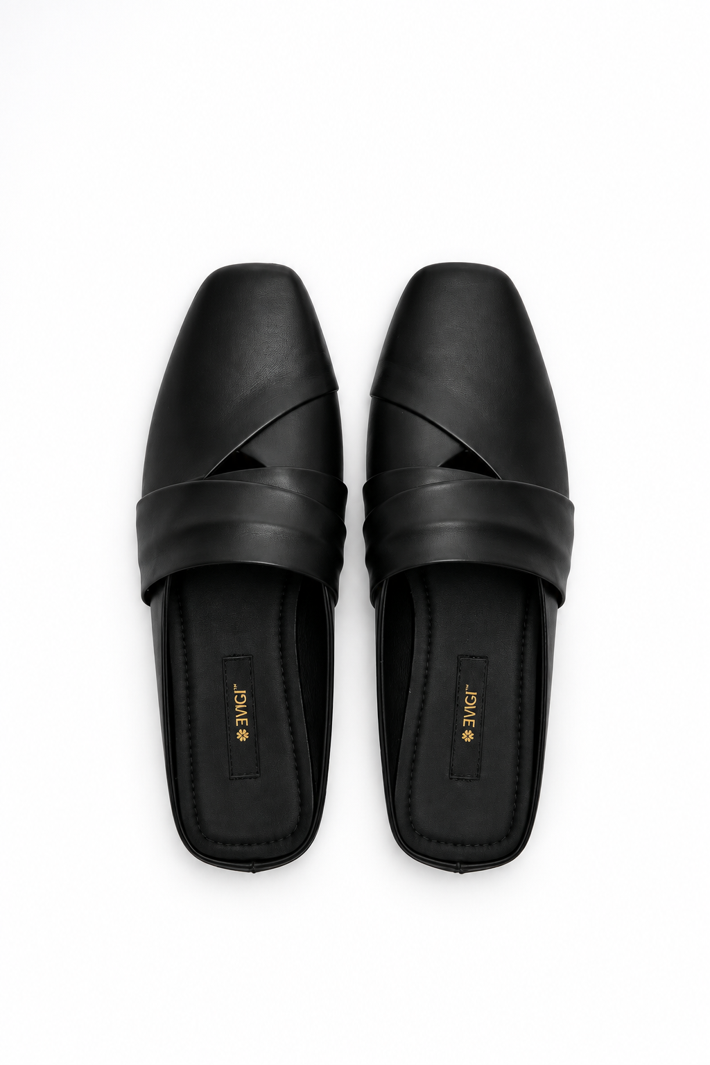 Black Minimal Mules