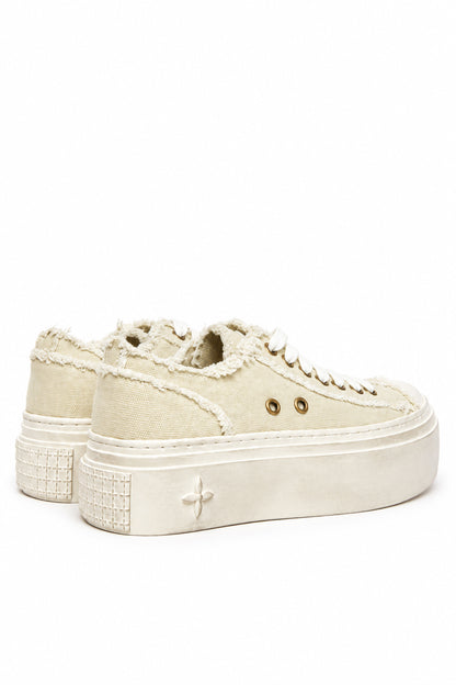 Ivory Platform Sneakers